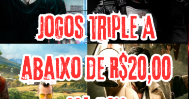 Jogos triple A abaixo de 20,00 na PSN